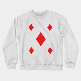 Tiles Diamonds Suit Playing Card Symbol Crewneck Sweatshirt